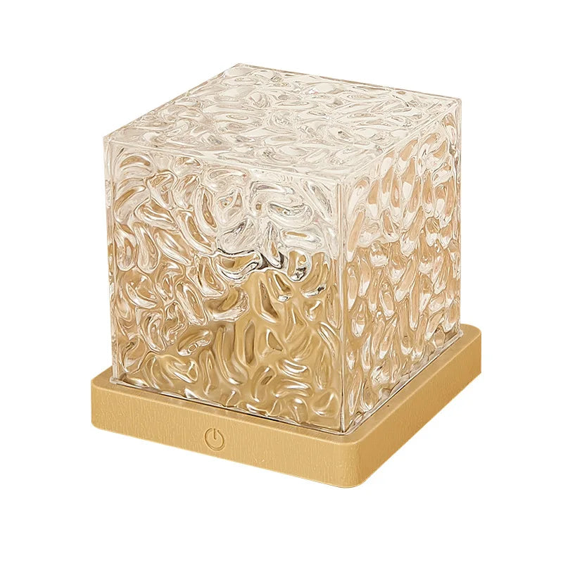 Aurora Northern Night Light Ocean Wave Projector Gemly Water Pattern Cube Light Gradual Rotating Flame Wave Effect Colorful Lamp-3