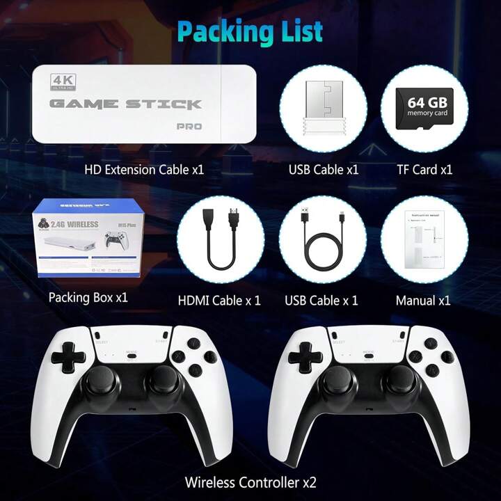 M15 Retro Game Stick – 20,000 Games, Plug-and-Play